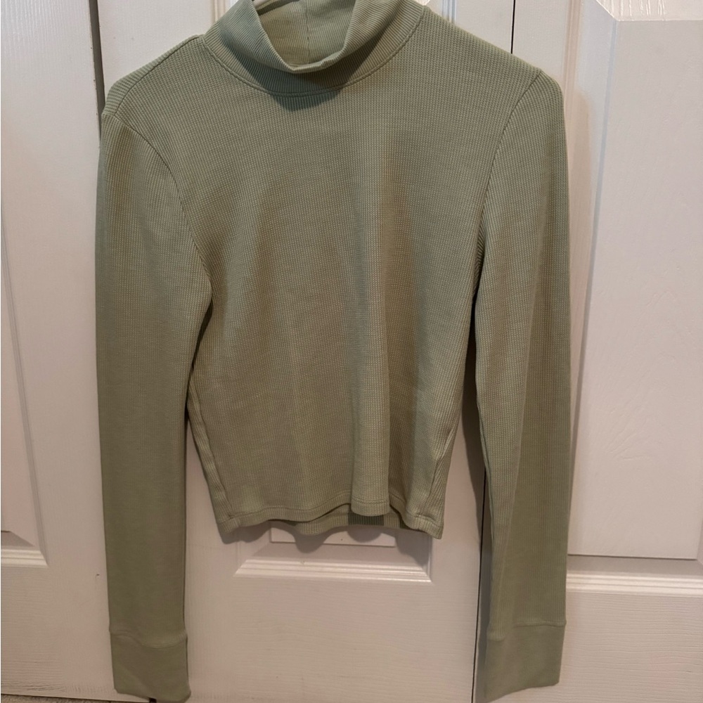 Sage Green Turtleneck Sweater